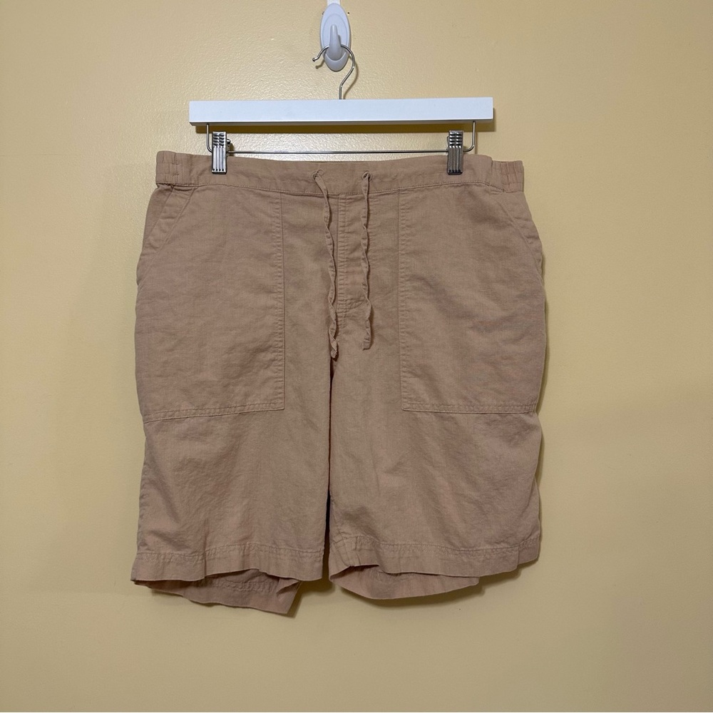 Pact Canopy Linen Blend Weekend Short Men XL Ginger Root - Picture 4 of 8